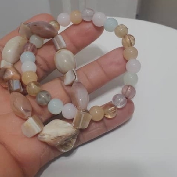 Mixed Ancient, Agate Beaded Bracelet🌴 - Picture 3 of 6